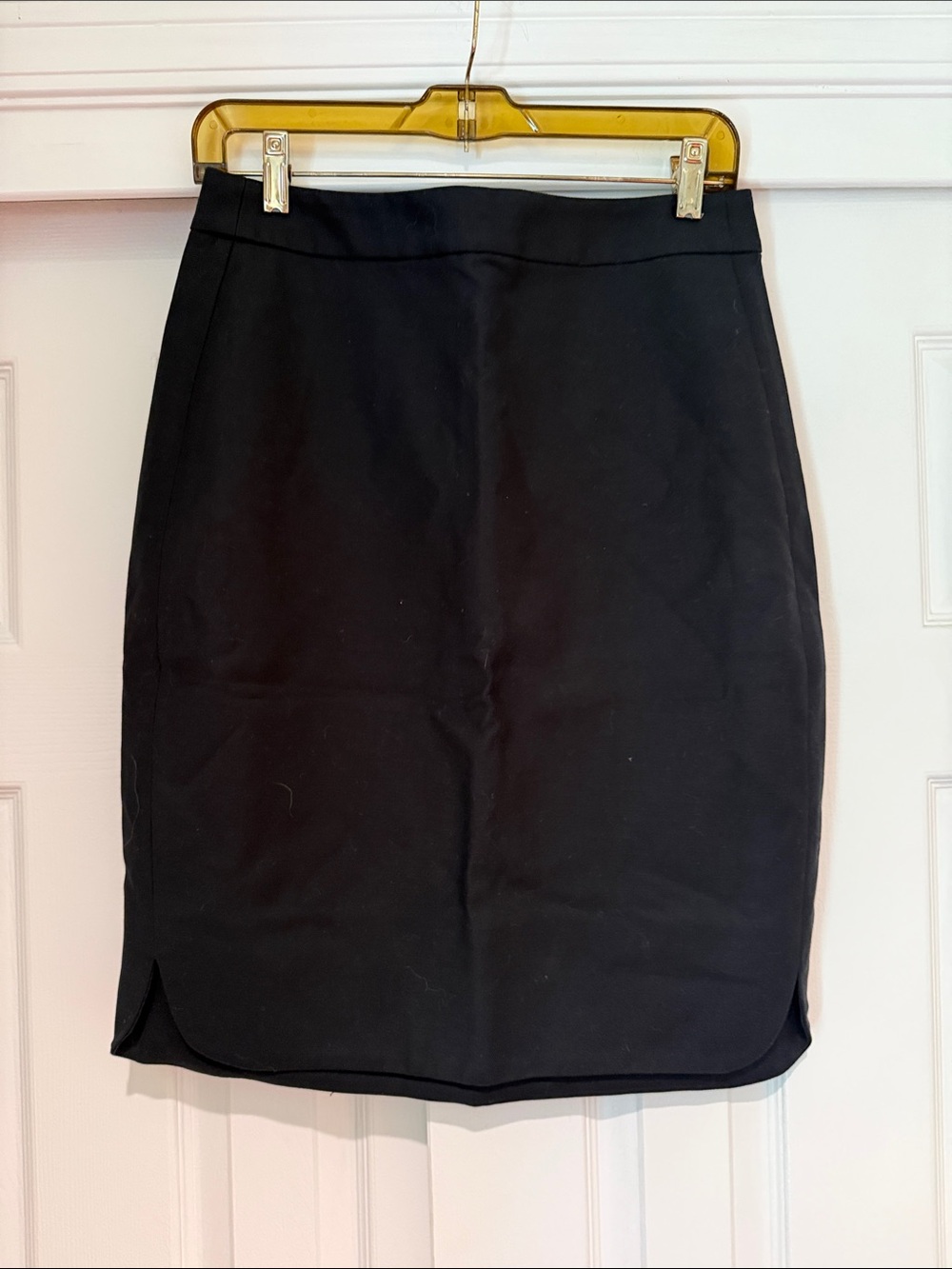 kate spade Black Pencil Skirt with Curved Hem